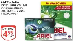 Globus Ariel Waschmittel Pulver, Flüssig oder Pods Angebot