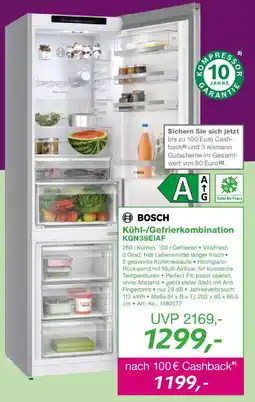 EP BOSCH Kühl-/Gefrierkombination KGN39EIAF Angebot