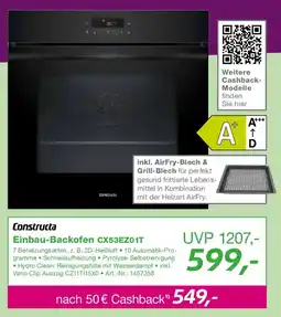 EP Constructa Einbau-Backofen CX53EZ01T Angebot