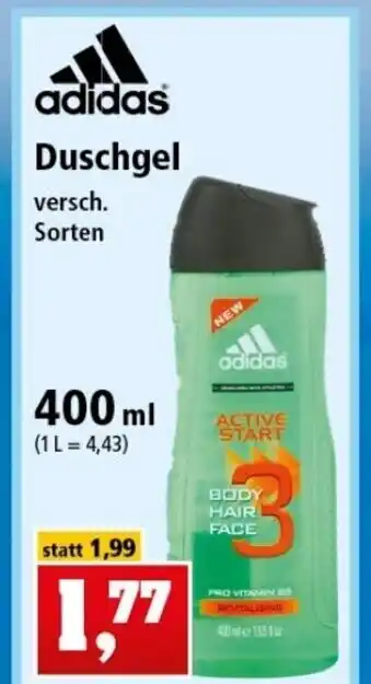 Thomas Philipps Adidas Duschgel 400ml Angebot