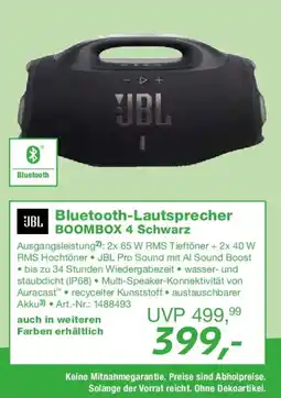 EP JBL Bluetooth-Lautsprecher BOOMBOX 4 Schwarz Angebot