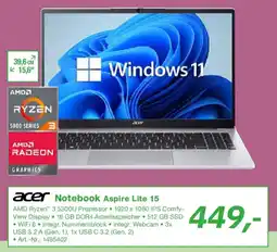 EP acer Notebook Aspire Lite 15 Angebot