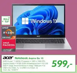 EP acer Notebook Aspire Go 15 Angebot
