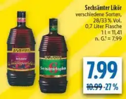 diska Sechsämter Likör Angebot