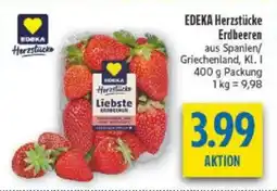 diska EDEKA Herzstücke Erdbeeren Angebot