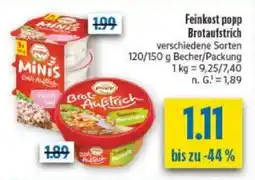 diska Feinkost popp Brotaufstrich Angebot