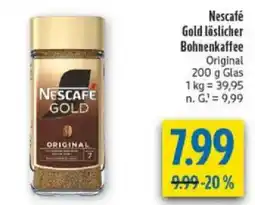 diska Nescafé Gold löslicher Bohnenkaffee Angebot