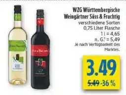 diska WZG Württembergische Weingärtner Süss & Fruchtig Angebot