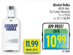 diska Absolut Vodka Angebot