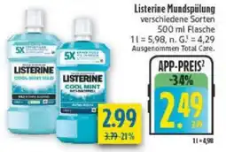 diska Listerine Mundspülung Angebot