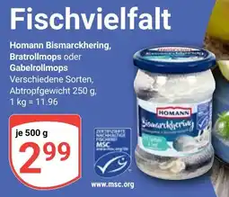 Globus Homann Bismarckhering, Bratrollmops oder Gabelrollmops Angebot