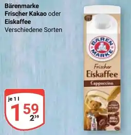 Globus Bärenmarke Frischer Kakao oder Eiskaffee Angebot