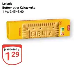 Globus Leibniz Butter- oder Kakaokeks Angebot