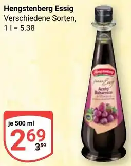Globus Hengstenberg Essig Angebot
