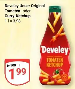 Globus Develey Unser Original Tomaten- oder Curry-Ketchup Angebot