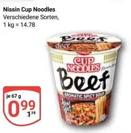 Globus Nissin Cup Noodles Angebot