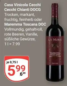 Globus Casa Vinicola Cecchi Cecchi Chianti DOCG oder Maremma Toscana DOC Angebot