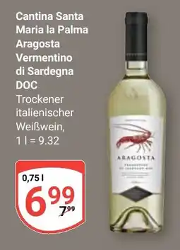 Globus Cantina Santa Maria la Palma Aragosta Vermentino di Sardegna DOC Angebot