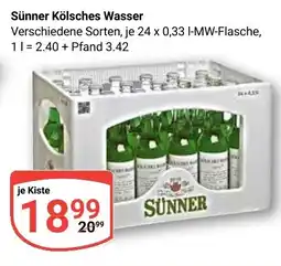Globus Sünner Kölsches Wasser Angebot