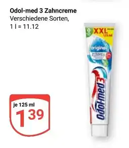 Globus Odol-med 3 Zahncreme Angebot