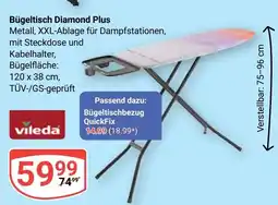 Globus Bügeltisch Diamond Plus vileda Angebot