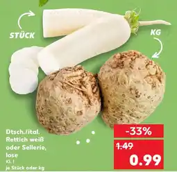 Kaufland Dtsch./ital. Rettich weiß oder Sellerie Angebot