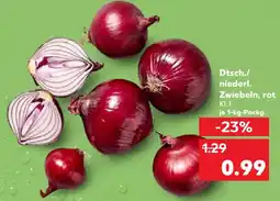Kaufland Dtsch./ niederl. Zwiebeln, rot Angebot