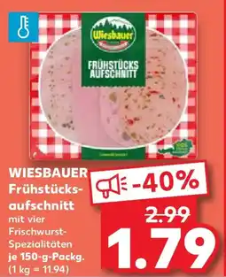 Kaufland WIESBAUER Frühstücks aufschnitt Angebot