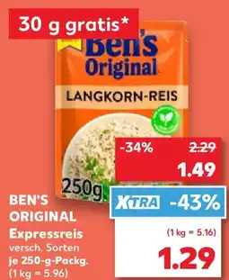 Kaufland BEN'S ORIGINAL Expressreis Angebot