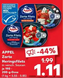 Kaufland APPEL Zarte Heringsfilets Angebot
