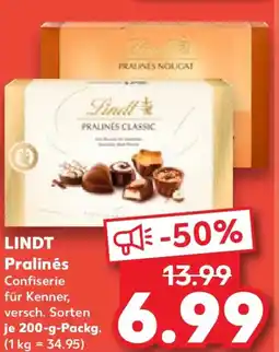 Kaufland LINDT Pralinés Angebot