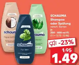 Kaufland SCHAUMA Shampoo oder Spülung Angebot