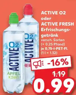 Kaufland ACTIVE 02 oder ACTIVE FRESH Erfrischungsgetränk Angebot