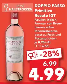 Kaufland DOPPIO PASSO Primitivo Rosato IGT Angebot