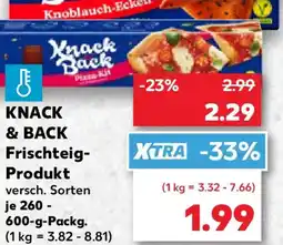 Kaufland KNACK & BACK Frischteig- Produkt Angebot