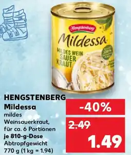 Kaufland HENGSTENBERG Mildessa Angebot