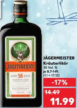 Kaufland JÄGERMEISTER Kräuterlikör Angebot