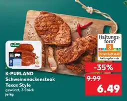 Kaufland K-PURLAND Schweinenackensteak Texas Style Angebot