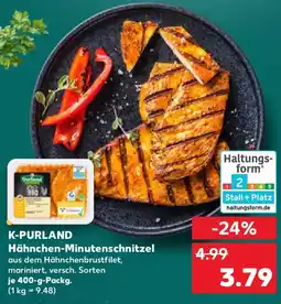 Kaufland K-PURLAND Hähnchen-Minutenschnitzel Angebot
