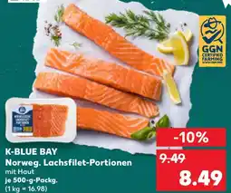 Kaufland K-BLUE BAY Norweg. Lachsfilet-Portionen Angebot