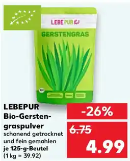 Kaufland LEBEPUR Bio-Gerstengraspulver Angebot