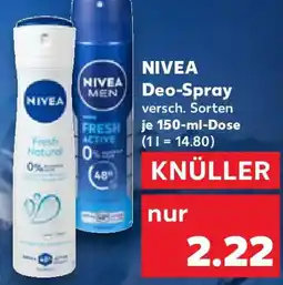 Kaufland NIVEA Deo-Spray Angebot