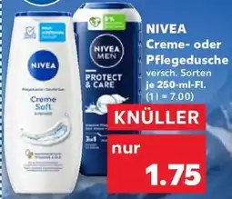 Kaufland NIVEA Creme oder Pflegedusche Angebot