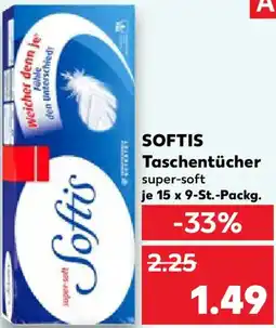 Kaufland SOFTIS Taschentücher Angebot