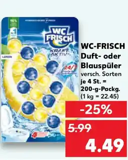 Kaufland WC FRISCH Duft- oder Blauspüler Angebot