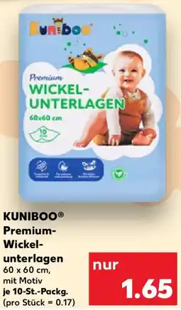 Kaufland KUNIBOO Premium- Wickelunterlagen Angebot