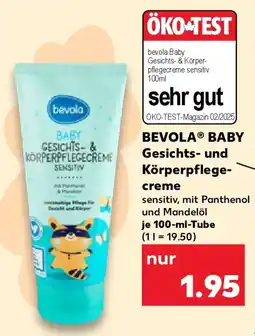 Kaufland BEVOLA BABY Gesichts- und Körperpflegecreme Angebot