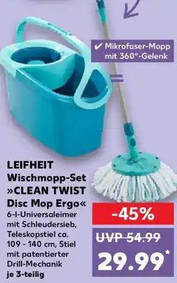 Kaufland LEIFHEIT Wischmopp-Set CLEAN TWIST Disc Mop Ergo Angebot