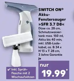 Kaufland SWITCH ON Akku- Fenstersauger SFR 3.7 D8 Angebot