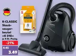 Kaufland K-CLASSIC Staubsaugerbeutel K 010 Angebot